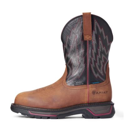 Ariat Big Rig Waterproof Kahverengi Iş Ayakkabıları Erkek (40473-299)